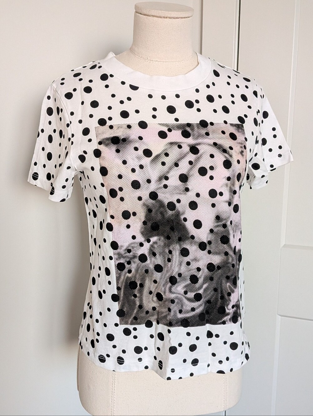 H&M Innovation Circular Design Story Polka Dot Graphic Tee XS
